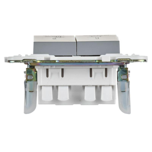 Выключатель 2-кл. SKANDY 10А SK-V16Gr для отелей с индикацией сер. IEK SK-V20-2-10-K03