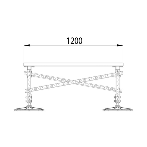 Конструкция опорная для установки оборудования TECHNORAPTOR FOOT 2000х1200 KM-TR-F-SSEI-2000-1200 КМ TR0040