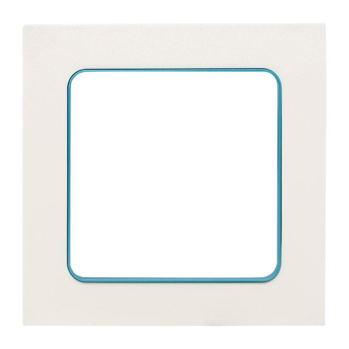 Рамка 1-м Стокгольм бел. с линией цвета син. PROxima EKF EXM-G-304-30