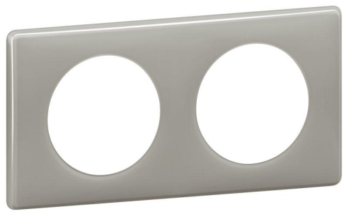 Рамка 2-м Celiane сер. глянец Leg 066602