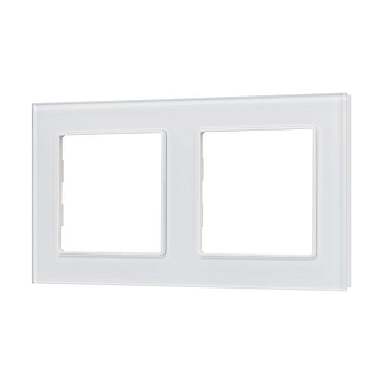 Рамка стеклянная FRM-GLARE-GS-2-WH Arlight 043796