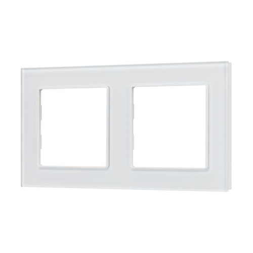 Рамка стеклянная FRM-GLARE-GS-2-WH Arlight 043796