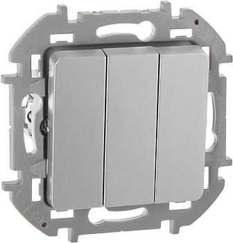 Выключатель 3-кл. Inspiria 10АХ 250В винтов. зажимы алюм. IEK 673542