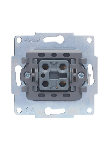 Переключатель проходной 1-кл. СП Vesna механизм жемчуж./бел. перламутр. LEZARD 742-3088-105