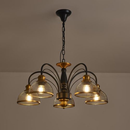 Светильник Caz 5х60Вт E27 IP20 подвесной Freya FR5527PL-05BBZ