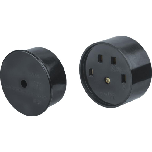 Розетка 14 349 NCA-C04-32A-380-BL IP20 черн. Navigator 14349