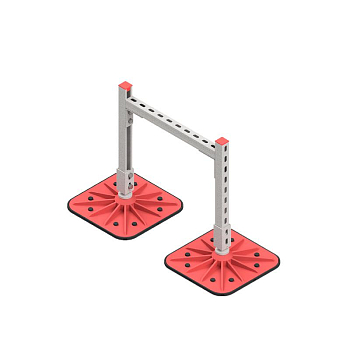 Конструкция опорная для горизонт. прямоугол. воздуховодов и метал. лотков кабеленесущих систем TECHNORAPTOR FOOT 500х500 KM-TR-F-SSHRAD-500-500 КМ TR0084