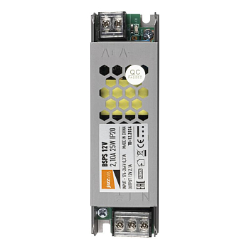 Блок питания для светодиод. ленты BSPS 25Вт 2.1А 12В IP20 метал. JazzWay 3329341A
