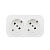 Розетка 2-м ОП Quteo 16А IP20 250В 2х2P+E с заземл. без защ. шторок бел. Leg 782233
