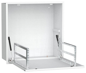 Шкаф встраиваемый потол. 4U 600х600мм дверь метал. бел. LINEA R ITK LR16-4U66-MF