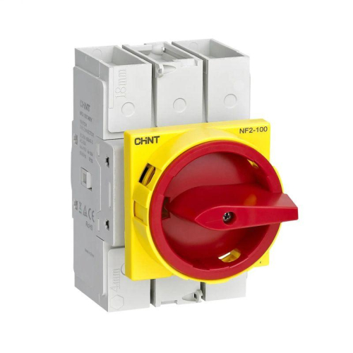 Выключатель-разъединитель NF2-40/3HRY дверного монтажа красно-желтая ручка (R) CHINT 324122