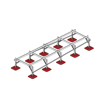 Конструкция опорная для установки оборудования TECHNORAPTOR FOOT 1200х4000 тип 2 KM-TR-F-SSEI-1200-4000-2 КМ TR0020