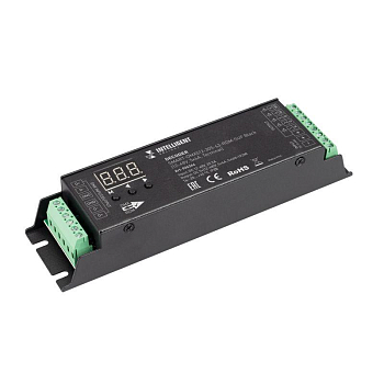 Декодер SMART-DMX512-305-63-RDM-SUF Black (12-48В 5х4А Terminal) IP20 металл INTELLIGENT ARLIGHT 036244