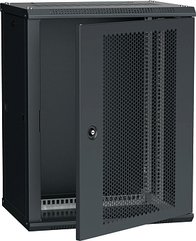 Шкаф настенный укомплектован. LINEA W 20U 600х650 дверь перфорир. черн. ITK IND-LW05-20U67-PF-SBZ