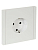 Розетка СП FORTE&PIANO FP216 16А с заземл. без защ. шторок винт. крепл. бел. IEK FP-R11-16-K01