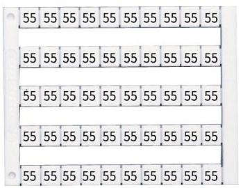 Маркировка горизонтальная DY5 (1) 1 пластина - 50шт (уп.500шт) Klemsan 505001