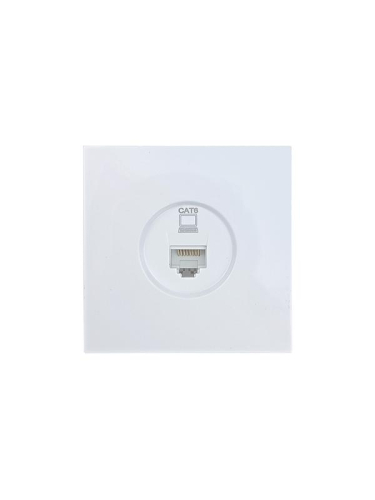 Розетка компьютерная 1-м СП ZIMA IP20 механизм бел. LEZARD 704-0288-140