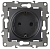 Розетка 1-м СП Эра12 12-2102-05 16А IP20 16AX 250В 2P+E Schuko защ. шторки механизм антрацит Эра Б0014691