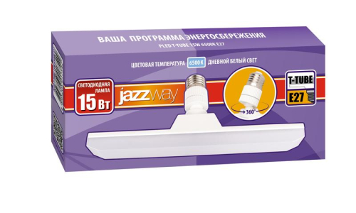 Лампа светодиодная PLED T-tube 15Вт 6500К E27 160-265В JazzWay 5017542