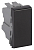 Выключатель модульный 1-кл. 1мод. 10А IP20 45х22мм черн. Ruvinil АДЛ 13-912-Ч