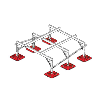 Конструкция опорная для установки оборудования TECHNORAPTOR FOOT 1500х1500 тип 3 KM-TR-F-SSEI-1500-1500-3 КМ TR0027