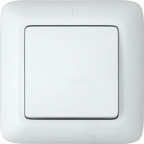 Выключатель 1-кл. СП Прима 6А IP20 бел. (опт. упак.) SchE S16-057-B