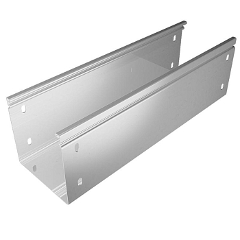 Лоток листовой неперфорированный 150х100 L3000 сталь 1мм "Стандарт ПЛЮС" LNEplus100-150-1.0-3000 оцинк. КМ PL0174