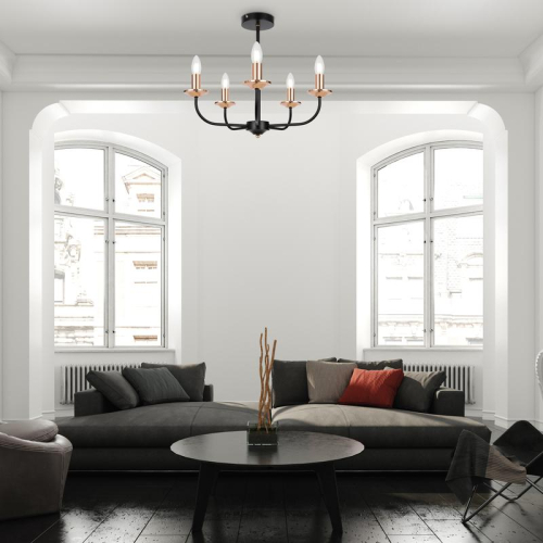 Светильник New Series 010 40Вт E14х5 IP20 потолочн. Freya FR4013CL-05GB