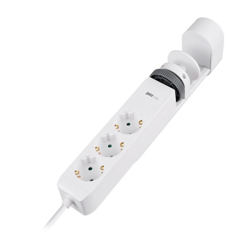 Удлинитель 3х1.5м на струбцине с заземл. с выкл. 3 USB выхода (2А+1С) IP20 ПВС 3х1 ETD-03U-150-wh (3х1.5) бел. JAZZway 5059535