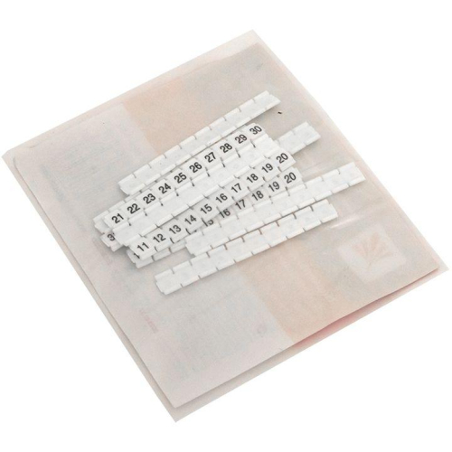 Маркеры для ST/Push-in 2.5 с нумерацией 1-50 для крепления сбоку (уп.100шт) EKF zb-st-2.5-nlpe-1-50