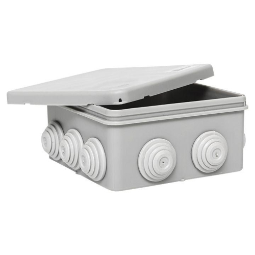 Коробка распаячная КМР-030-014 с крышкой 100х100х50 10 мембранных вводов IP55 EKF plc-kmr-030-014