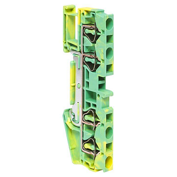 Колодка клеммная ST-4 4 вывода земля пружинная EKF plc-st-4-4-pen