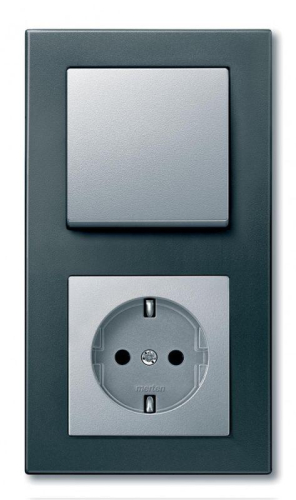 Рамка 2-м Merten M-Plan антрацит SchE MTN486214