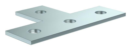 Пластина для STRUT-профиля соединительная T-образ. EZ IEK CLM50D-PTS-136-40