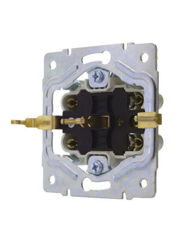 Розетка 2-м СП VESNA с заземл. со шторками ПБТ жемчужно-бел. перламутр LEZARD 742-3000-178B