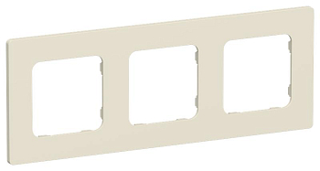 Рамка 3-м СП FLITE РУ-3-К-ФлСл сливочный IEK FI-M32-32-20-K86