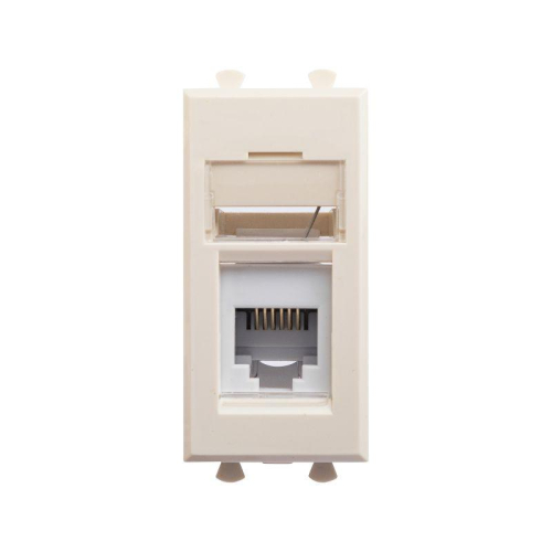 Розетка телефонная 1мод. Avanti "Ванильная дымка" RJ12 модульная DKC 4405311