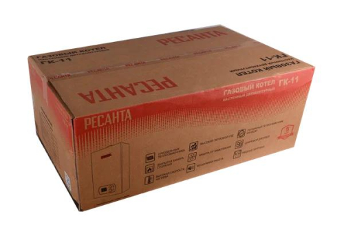 Котел газовый настен. двухконтурный ГК-11 Ресанта 74/9/1