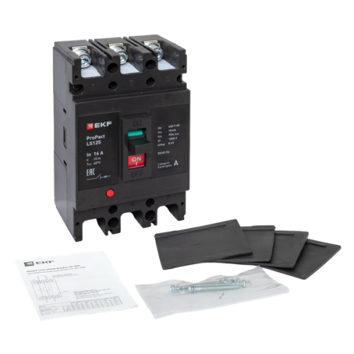 Выключатель автоматический 3п 16А 18кА LS125 ProPact EKF mccb-125-18-3-16-ls