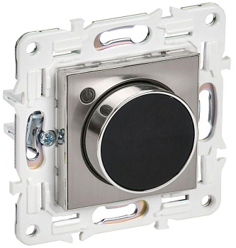 Термостат электронный SKANDY SK-T01N с индикацией никель IEK SK-RT11-K50