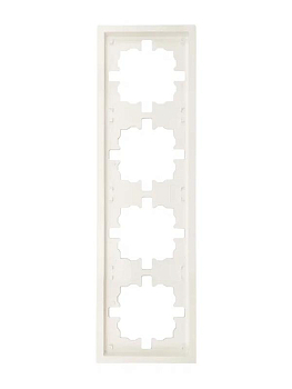 Рамка 4-м ZIMA горизонт. сл. кость LEZARD 704-9000-149