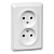 Розетка 2-м СП Этюд 16А IP20 250В без заземл. без защ. шторок бел. SE PC16-105B