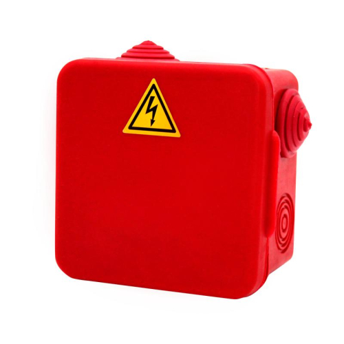 Коробка распределительная огнестойкая 100х100х50мм IP54 КРОПС-П1 FRJB-KM-P1-6-04-КРОПС-IP54 КРОПС-П1 для кабелей до 6кв.мм 4 клеммы КМ KR0014