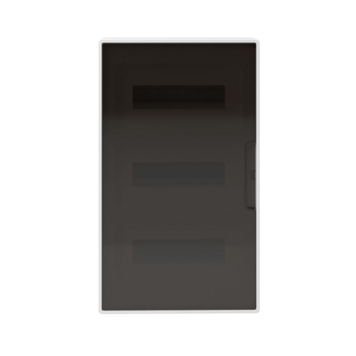 Щиток настенный 36мод. IP41 с тонированной дверцей с шинами PEN 2шт 8 отверст.+2шт 10 отверст. бел. DKC F36W1WD