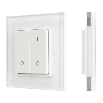 Панель SMART-P47-DIM-G-SUF (3В 2 зоны Knob 2.4G) пластик Arlight 032984