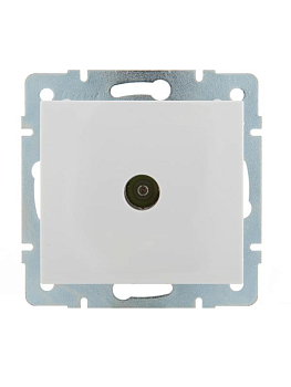 Розетка телевизионная проходная TV СП Rain 16А IP20 механизм бел. LEZARD 703-0288-129