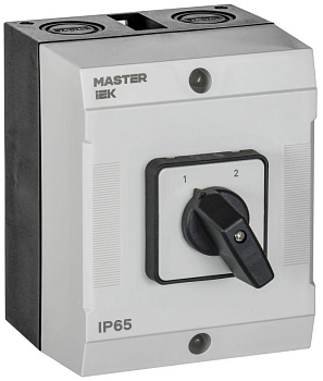 Переключатель кулачковый 10А (сх. 54) в боксе стандартная рукоятка IEK MI-CS20-010-054