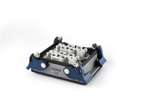 Розетка низкая 2-фиксатора для панели 12 полюсов 2х(4х80А)+2х(2х16А) EMAS EBM812PM44