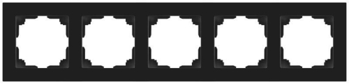 Рамка для розеток и выключателей Accent 6-505-05 на 5 постов СУ антрацит Intro Б0063728