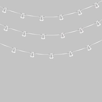 Гирлянда "Белт Лайт" 2жил. 50м шаг 20см 250 патронов E27 IP65 бел. круглый провод Neon-Night 331-244